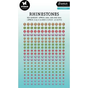 Samolepicí kamínky, 240 ks – Barvy květin