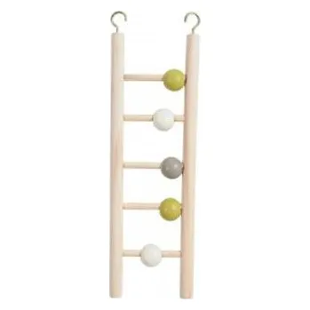 Hračka pro ptáka Žebřík pro ptáky dřevěný 5 příček 23,5cm Zolux