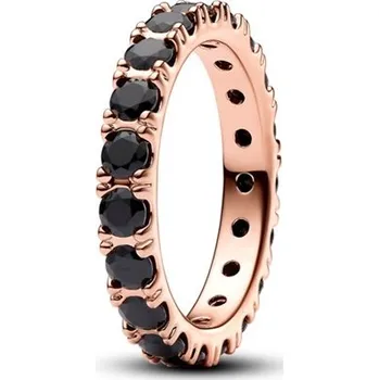 Prsten Prsten PANDORA Třpytivá černá nekonečná řada 58 180050C02-58