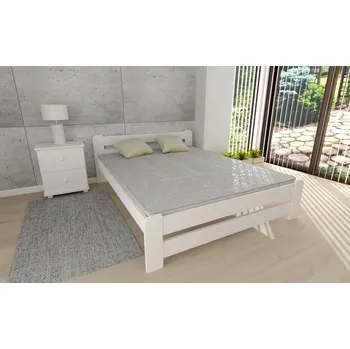 Postel Postel z masivu Union 160x200 cm bílá + rošt ZDARMA