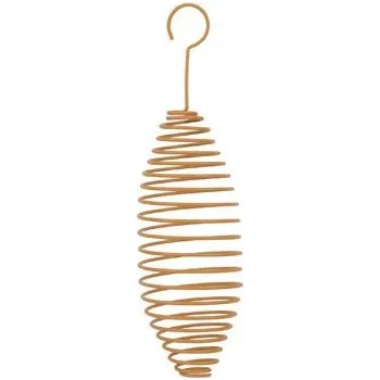 Krmítko pro ptáka Krmítko venk.SPIRAL na loj.koule kov oranžová22cmZolux