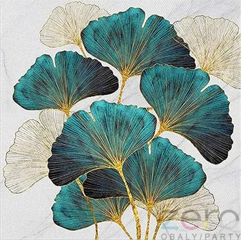 Papírový ubrousek Ubrousky 'Daisy' 33x33 cm 3N (20 ks) - Ginkgo biloba