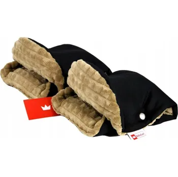 Příslušenství pro přepravu dětí Rukavice minky černo / béž