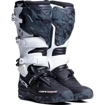 Moto obuv TCX Comp Evo 2 Michelin Boots Black/White/Camo 45