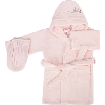 Dámský župan Růžový bavlněný dětský župan Bebemarin – Foutastic ID_1576090