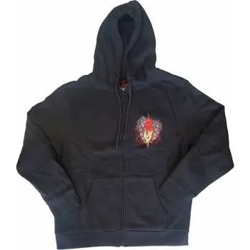 Pánská mikina Merch Slipknot: Slipknot Unisex Zipped Hoodie: Burn Me Away (back Print) (small) S