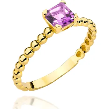 Hodinky Prsten Bonore - Zlato 585 - Ametyst 145422