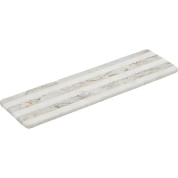 Kuchyňské prkénko Bílé mramorové servírovací prkénko Kave Home Sylara 53 x 15 cm