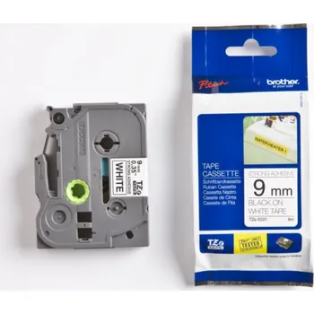 Tiskárna Brother 9mm ČERNÁ NA BÍLÉ LEPICÍ PÁSCE (TZeS221)