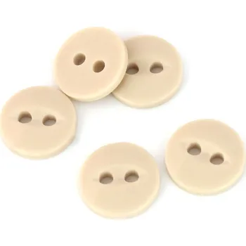 Knoflík Knoflík dvoudírkový - světle béžový - 18" - 11,43mm