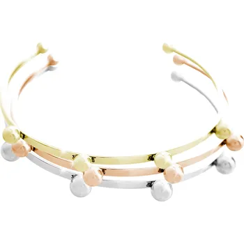 Náramek JSB bijoux s.r.o. Ocelové náramky ve třech barvách doplněné o kuličky bez krystalů