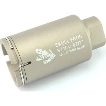 Sportovní střelba Element Kompenzátor NOV M4 Mini Skull Frog - pískový