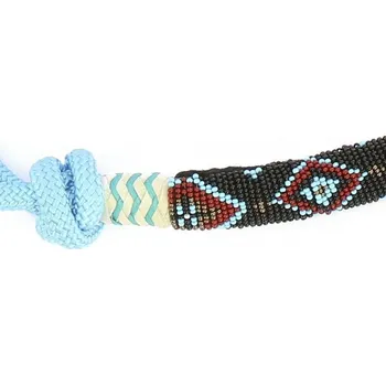 Vybavení pro koně Provazová ohlávka NORTON Perle Sv. modrá FULL