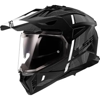 Helma na motorku LS2 MX702 PIONEER II HILL helma matná černo-bílá S