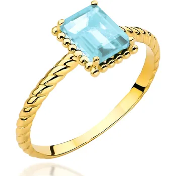 Hodinky Prsten Bonore - Zlato 585 - Topaz 145420