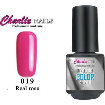Charlie UV/LED Gel lak 5ml. č.19 růžový Real rose