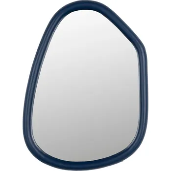 Zrcadlo Modré dřevěné zrcadlo ZUIVER LOOKS 67 x 49 cm