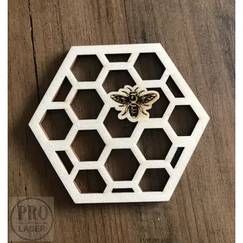 Podtácek Dřevěný podtácek plástev