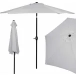 Zahradní slunečník 250 cm, světle šedý SPRINGOS SUNNY GU0022
