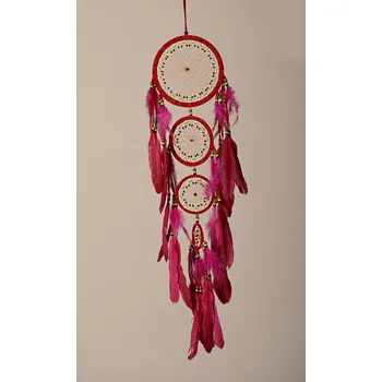 Lapač snů Lapač snů CASCADE červený / délka 70 cm