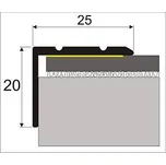 Schodová hrana samolepicí 25x20mm dekor dřevo 90 cm, EFFECTOR Dub vanilla 64