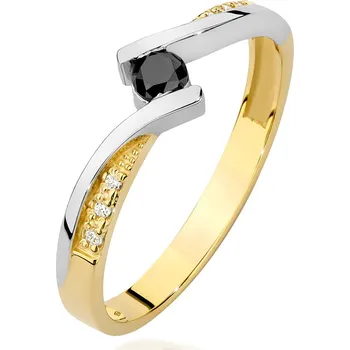 Hodinky Prsten Bonore - Zlato 585 - Černý Diamant 0-12Ct Ct 93382
