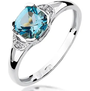 Hodinky Prsten Bonore - Bílé Zlato 585 - Topaz 1-1 ct 126589