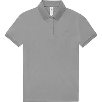 Dámské tričko B&amp;C Dámské polo triko PW463 Sport Grey (Heather) 3XL