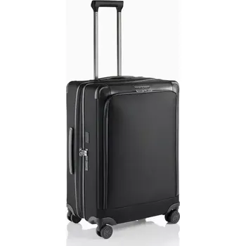 PORSCHE DESIGN Roadster Nylon 4W Trolley M Cestovní zavazadlo kufr velikosti M černý (Kompaktní, elegantní kufr na kolečkách vyrobený z voděodpudivého nylonu a kůže.)