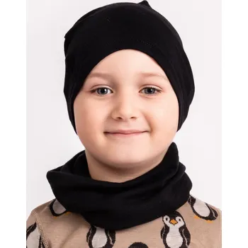 Dětský merino nákrčník Basic, Černá Velikost: Dětská