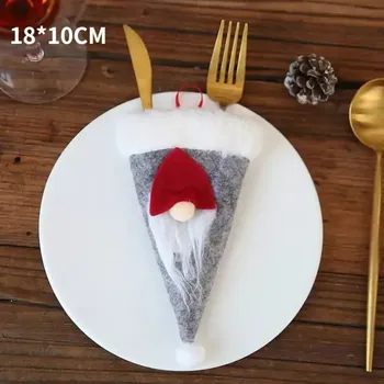 Vánoční dekorace Obal na příbor | vánoční dekorace na stůl - 28