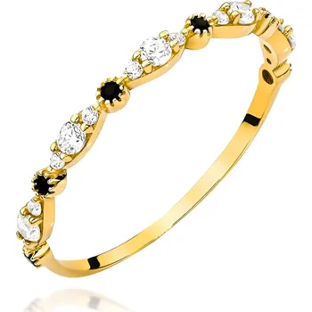 Hodinky Prsten Bonore - Zlato 585 - Kubický Zirkon 139065