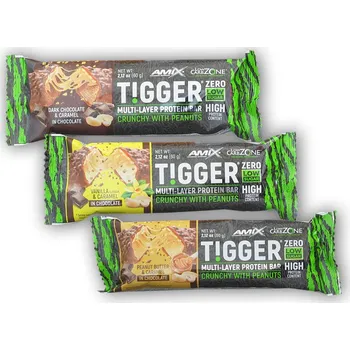Sport Amix Tigger Zero Multi Layer Protein Bar 60g Varianta: peanut butter caramel