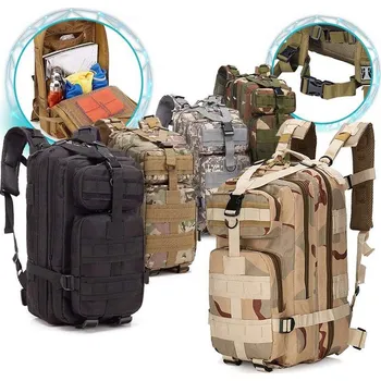Outdoorové zavazadlo DeTech Batoh MILITARY TACTICAL SURVIVAL, 35L - béžová Batoh MILITARY TACTICAL SURVIVAL - perfektní spojení stylového designu a funkcionality. Nechte se unést moderním designem a praktickými vlastnost