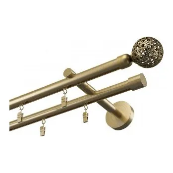 Garnýž Profilová hliníková garnýž dvojitá Elegant antik Gula Modern