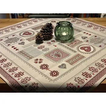 ubrus BYTEMA Gobelínový ubrus a šál SRDCE KRAJKA 38 x 100 cm