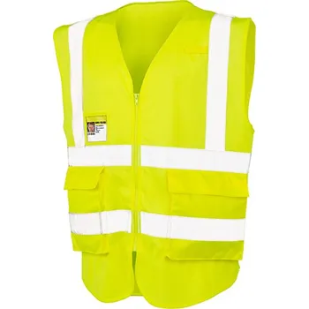 Pánská vesta Result Executive Cool Mesh Unisex bezpečnostní vesta R479X Fluorescent Yellow L