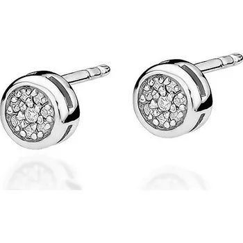 Hodinky Náušnice Bonore - Bílé Zlato 585 - Diamant 128748