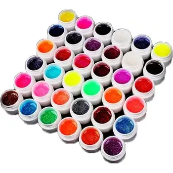 Charlie UV/LED Gel color 4 glitter 36ks/5ml.