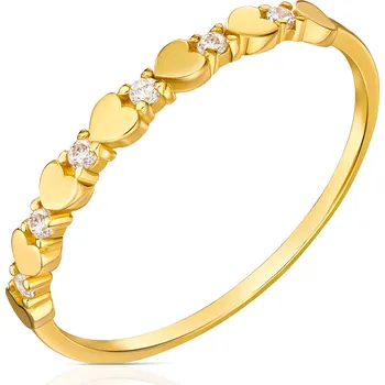 Hodinky Prsten Bonore - Zlato 585 - Kubický Zirkon 139077