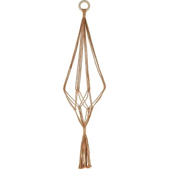 Květináč Závěs na květiny MACRAMÉ, výška 71cm, přírodní|Esschert Design