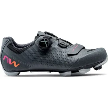 Pánská sportovní obuv Tretry Northwave Razer 2 dark grey/neon red 39