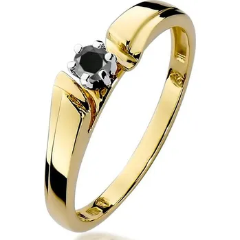 Hodinky Prsten Bonore - Zlato 585 - Černý Diamant 0-1 Ct 93387