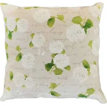Dekorativní polštářek Dekorační polštář Hortenzie bílé 45 x 45 cm | RTex