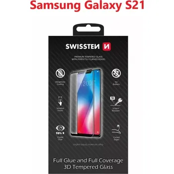 sklo swissten ultra durable 3d full glue glass samsung g991 galaxy s21 černé