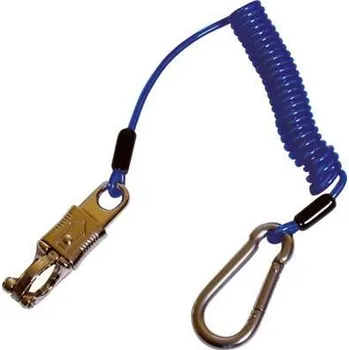 Vazák Flex-Hook pružinový s karabinami modrý