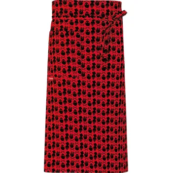 Gastro oděv TOMA Kuchařská zástěra nízká TOMA s kapsou - lebky T-1653