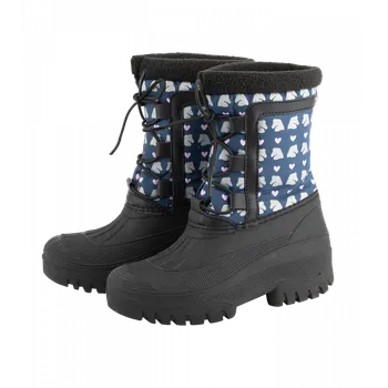 Vybavení pro jezdce Dětské zimní boty ELT LUCKY SNOWFALL půlnoční modrá/Lucky Heart 29