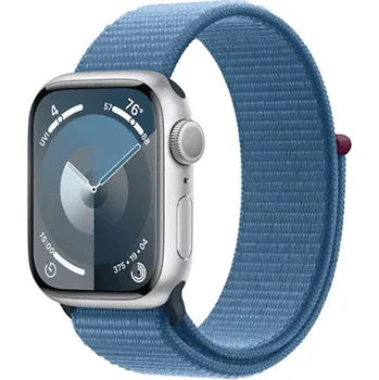 Chytré hodinky Apple Watch Series 9 GPS 41mm Aluminum Case with Winter Blue Sport Loop Silver