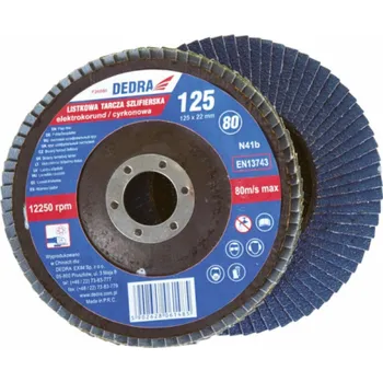 Brusný kotouč Dedra Flap brusný kotouč 125x22mm zirkonové zrno 36 - F26036